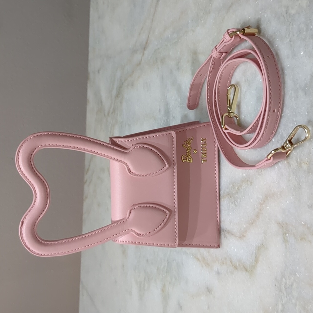 Barbie Pink Heart Handle Bag